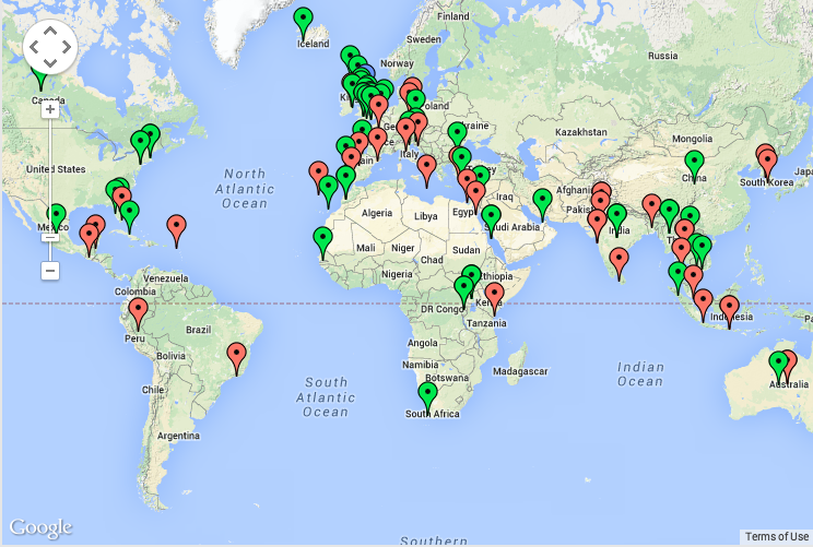 Trip map